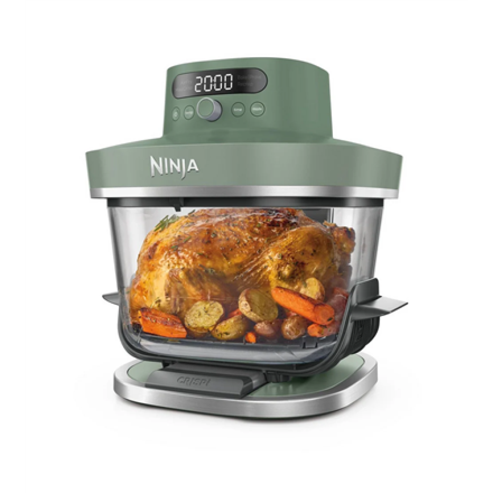 NINJA 5-in-1 XL Glass Air Fryer , AS090EUGN Crispi Pro , Power 2050 W , Capacity 5.7 L , Moss Green