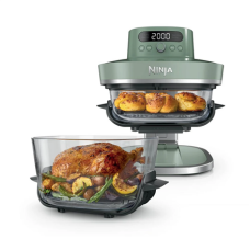 NINJA 5-in-1 XL Glass Air Fryer , AS090EUGN Crispi Pro , Power 2050 W , Capacity 5.7 L , Moss Green
