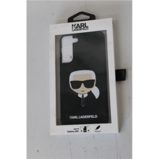 SALE OUT. Karl Lagerfeld KLHCS22MSLKHBK S22+ S906 black hardcase Silicone Karl`s Head DIRTY PACKAGING , Karl Lagerfeld DIRTY PACKAGING