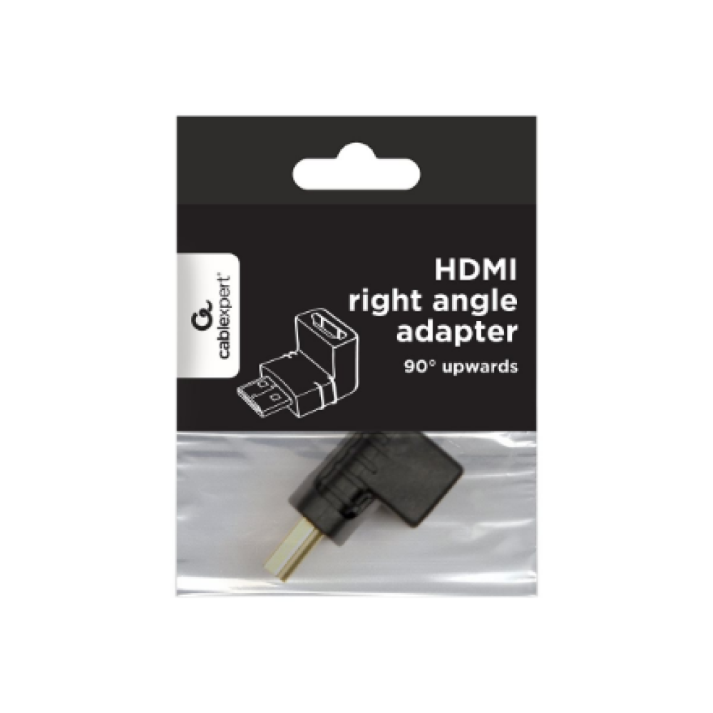 Cablexpert HDMI right angle adapter, 90° downwards , Cablexpert
