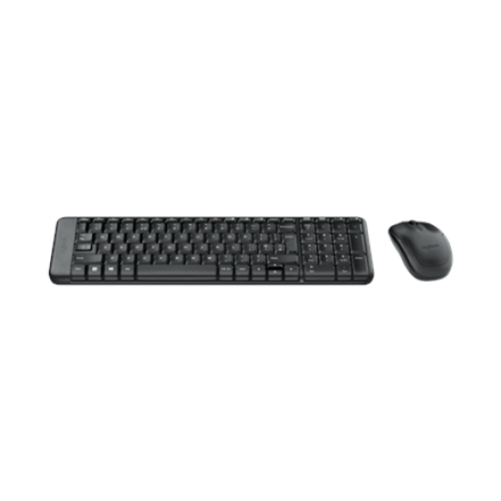 Logitech , Combo Wireless Keyboard and Mouse , MK220 , Keyboard and Mouse , Wireless , Mouse included , US , Black , N/A