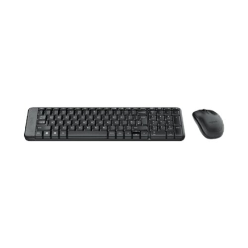 Logitech , Combo Wireless Keyboard and Mouse , MK220 , Keyboard and Mouse , Wireless , Mouse included , US , N/A , Black