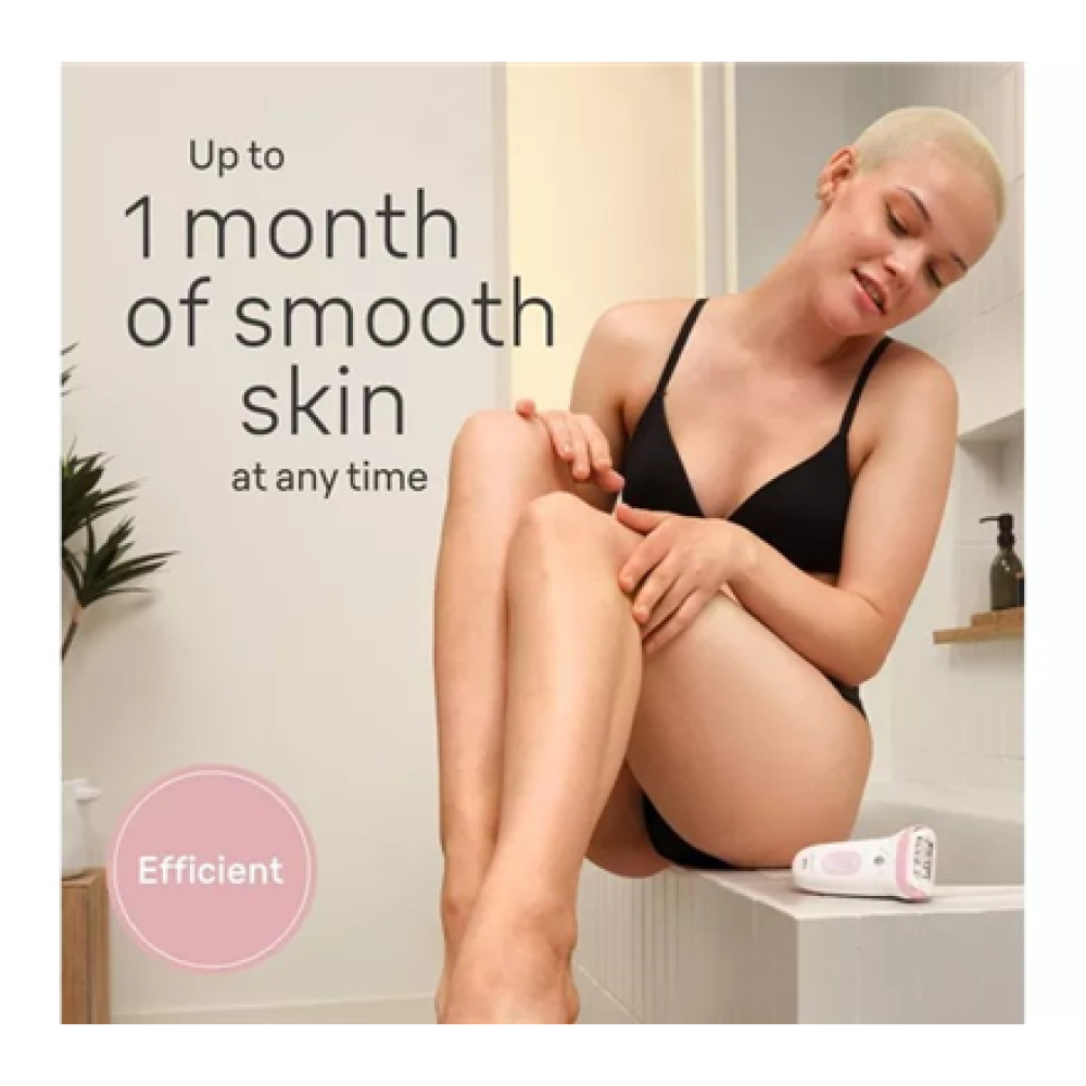 Braun Epilator , SE7030 Silk-épil Series 7 , Operating time (max) 40 min , Number of power levels 2 , Wet & Dry , White/Pink