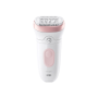 Braun Epilator , SE7030 Silk-épil Series 7 , Operating time (max) 40 min , Number of power levels 2 , Wet & Dry , White/Pink