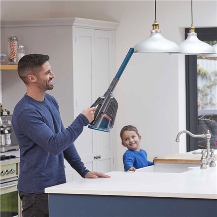BLACK & DECKER Vacuum Cleaner , BHHV320B-QW , Cordless operating , Handheld , 12 V , Operating time (max) 20 min , Gray/Blue