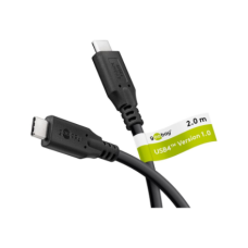 Goobay USB-C™ Cable, USB4™, 100 W, 20 Gbit/s, Power Delivery, 2 m, Black , Goobay