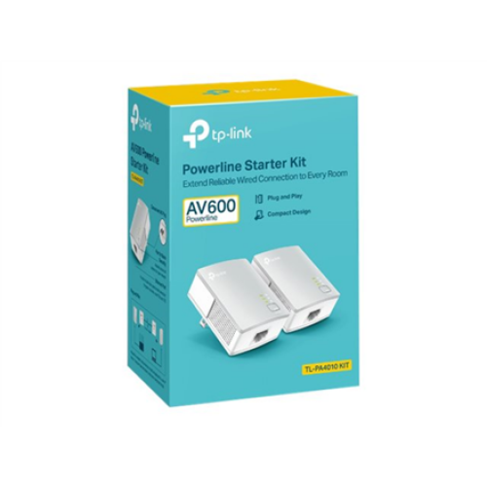 TP-LINK , Powerline Adapters Kit , TL-PA4010 KIT , 10/100 Mbit/s , Ethernet LAN (RJ-45) ports 1