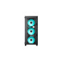 Deepcool MID TOWER CASE (with four LED fans of Marrs Green) CC560 Side window Black Mid-Tower Power supply included No