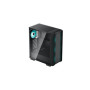 Deepcool MID TOWER CASE (with four LED fans of Marrs Green) CC560 Side window Black Mid-Tower Power supply included No