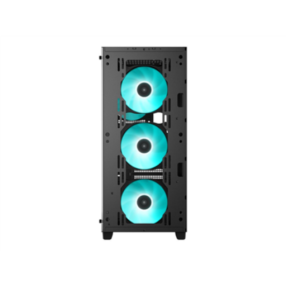 Deepcool MID TOWER CASE (with four LED fans of Marrs Green) CC560 Side window Black Mid-Tower Power supply included No