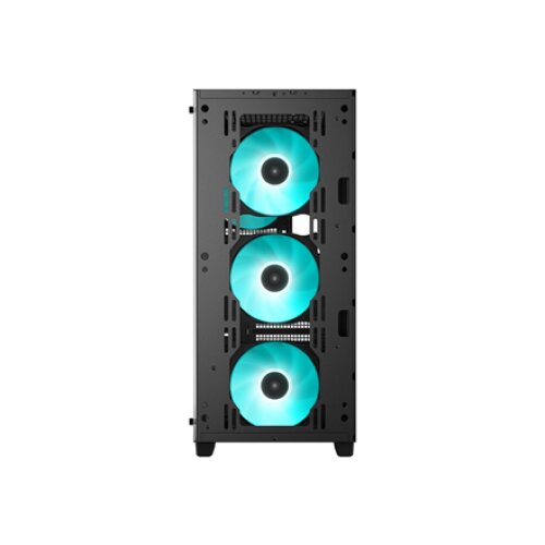 Deepcool MID TOWER CASE (with four LED fans of Marrs Green) CC560 Side window Black Mid-Tower Power supply included No