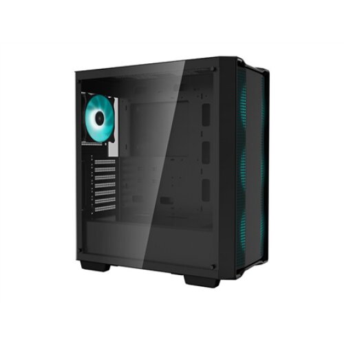 Deepcool MID TOWER CASE (with four LED fans of Marrs Green) CC560 Side window Black Mid-Tower Power supply included No