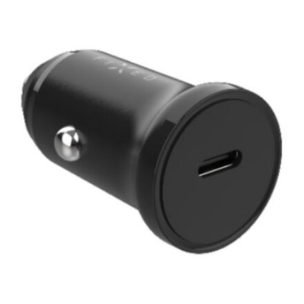 Fixed USB-C Car Charger 20W+ USB-C/USB-C Cable , FIXCC20N-CC-BK
