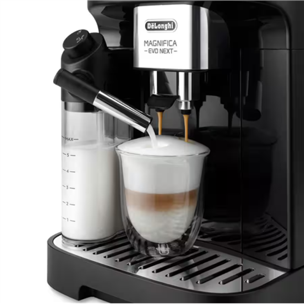 Delonghi Coffee maker , Magnifica Evo , Pump pressure 15 bar , Built-in milk frother , Automatic , 1450 W , Black