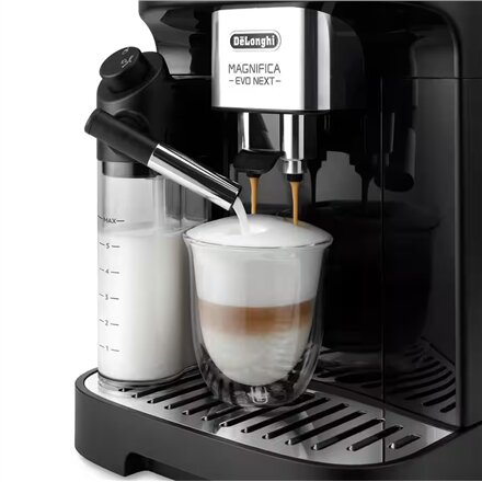 Delonghi Coffee maker , Magnifica Evo , Pump pressure 15 bar , Built-in milk frother , Automatic , 1450 W , Black