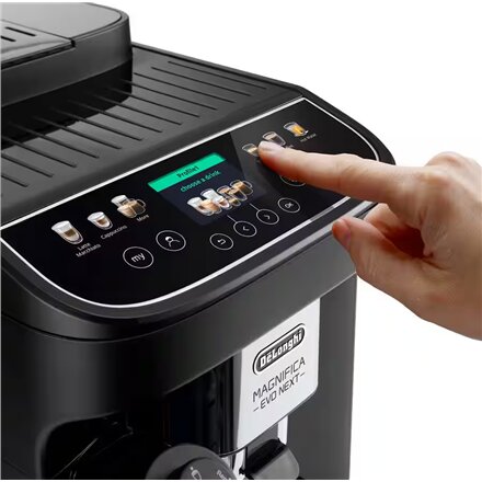 Delonghi Coffee maker , Magnifica Evo , Pump pressure 15 bar , Built-in milk frother , Automatic , 1450 W , Black