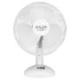 Adler , AD 7303 , Desk Fan , White , Diameter 30 cm , Number of speeds 3 , Oscillation , 80 W , No