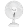 Adler , AD 7303 , Desk Fan , White , Diameter 30 cm , Number of speeds 3 , Oscillation , 80 W , No