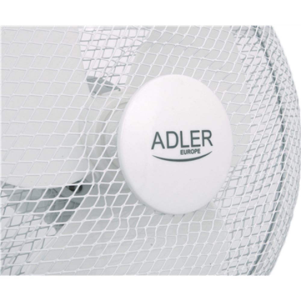Adler , AD 7303 , Desk Fan , White , Diameter 30 cm , Number of speeds 3 , Oscillation , 80 W , No