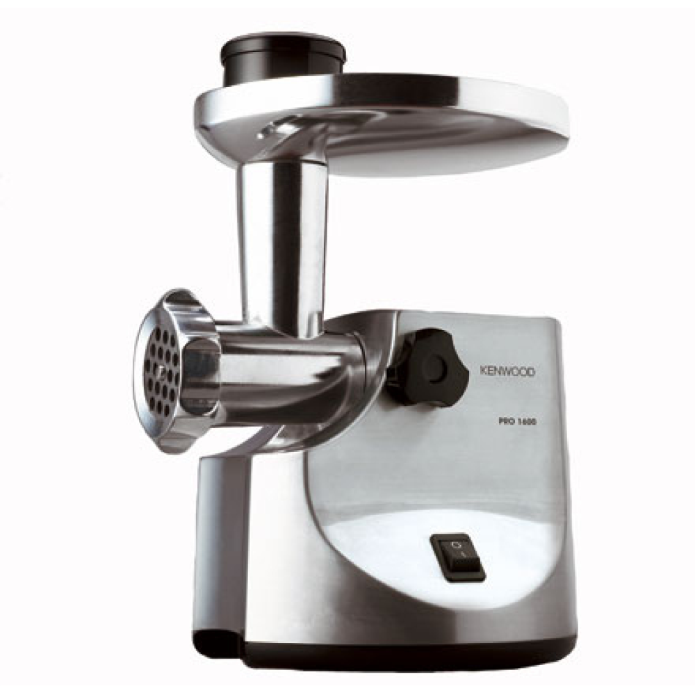 Kenwood , MG510 , Stainless steel , Number of speeds 1 , It comes with a die cast metal hopper, with meat dish and dust cover, three mincing screens for fine, medium and coarse mince and separate attachments for making sausages and kebbe.