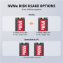 AXAGON , USB-C 20Gbps docking station for 2× M.2 NVMe SSD with disk cloning function without PC , ADSA-M2C22L