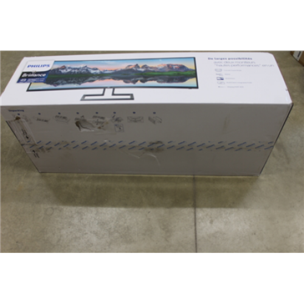 Philips , SuperWide Curved LCD display , 498P9Z/00 , 48.8 , VA , Dual QHD , 32:9 , 4 ms , 550 cd/m² , Audio out , DAMAGED PACKAGING , HDMI ports quantity 3 , 165 Hz