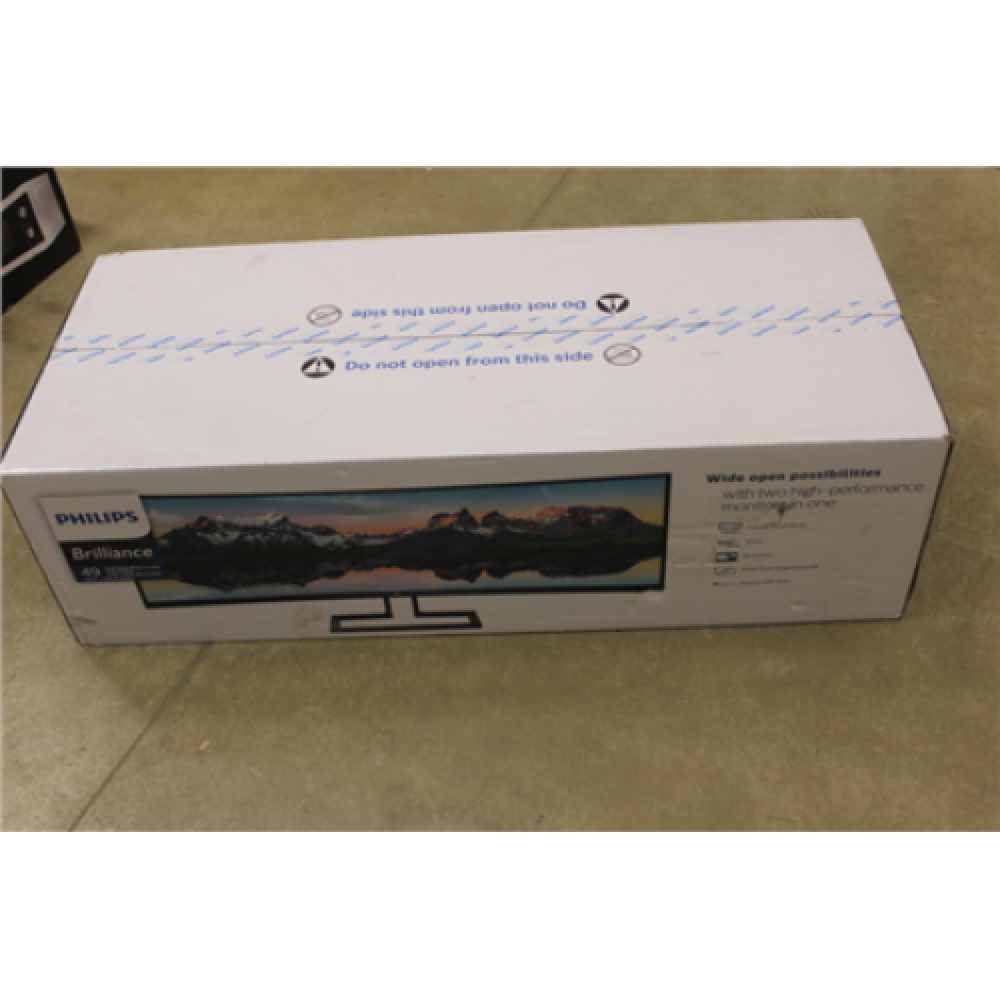 Philips , SuperWide Curved LCD display , 498P9Z/00 , 48.8 , VA , Dual QHD , 32:9 , 4 ms , 550 cd/m² , Audio out , DAMAGED PACKAGING , HDMI ports quantity 3 , 165 Hz