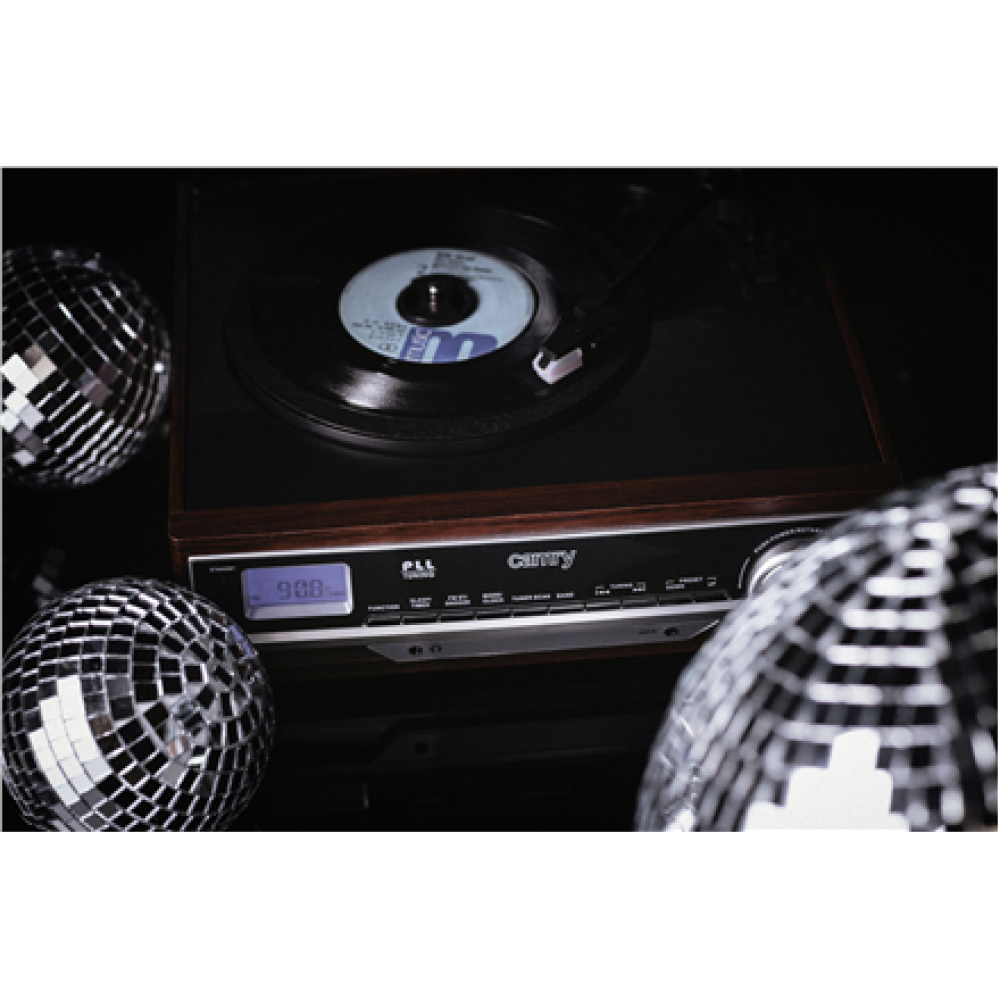 Camry , Turntable with radio , CR 1113 , AUX in , Brown