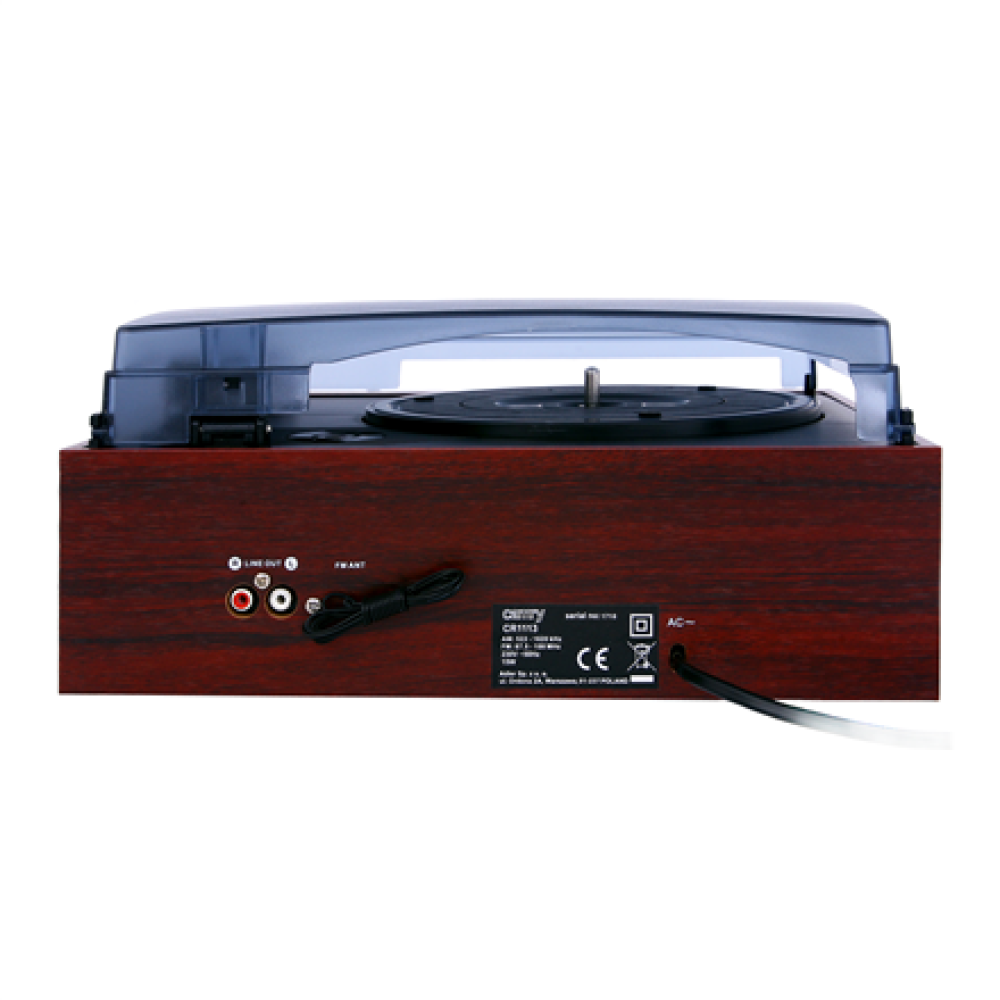 Camry , Turntable with radio , CR 1113 , AUX in , Brown