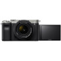 Sony , Full-frame Mirrorless Interchangeable Lens Camera , Alpha A7C , Mirrorless Camera body , 24.2 MP , ISO sensitivity (max) 102400 , Display diagonal 3.0 , Video recording , Wi-Fi , Fast Hybrid AF , Magnification 0.59 x , Viewfinder , CMOS , Black