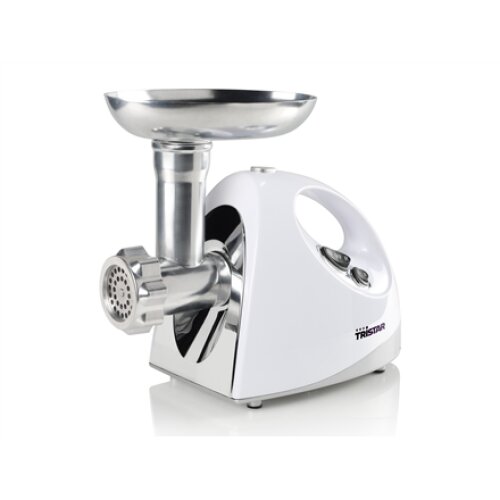Tristar , VM-4210 Meat Grinder , White , 3 Stainless steel grinding plates, Aluminum grinder head, Aluminum hopper tray, Sausage stuffer, Kubbe attachment, Sausage accessory, Stainless steel blade