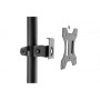 Mobile workstation with individual height adjustment , DA-90374 , Monitor Mount, PC Holder , 17-32 , Black