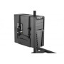 Mobile workstation with individual height adjustment , DA-90374 , Monitor Mount, PC Holder , 17-32 , Black