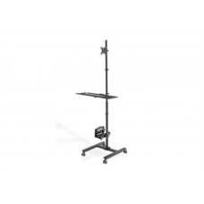 Digitus , Mobile workstation with individual height adjustment , DA-90374 , Monitor Mount, PC Holder , 17-32 , Black