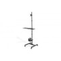 Mobile workstation with individual height adjustment , DA-90374 , Monitor Mount, PC Holder , 17-32 , Black