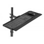 Mobile workstation with individual height adjustment , DA-90374 , Monitor Mount, PC Holder , 17-32 , Black