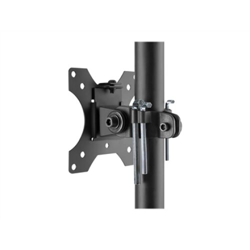 Mobile workstation with individual height adjustment , DA-90374 , Monitor Mount, PC Holder , 17-32 , Black