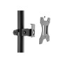 Mobile workstation with individual height adjustment , DA-90374 , Monitor Mount, PC Holder , 17-32 , Black