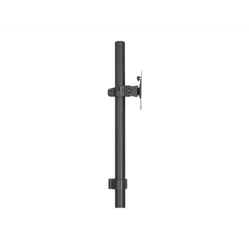 Mobile workstation with individual height adjustment , DA-90374 , Monitor Mount, PC Holder , 17-32 , Black