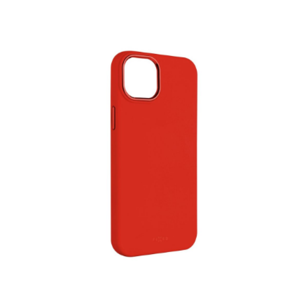 Fixed , MagFlow , Back cover , Apple , iPhone 15 , Liquid silicon , Red