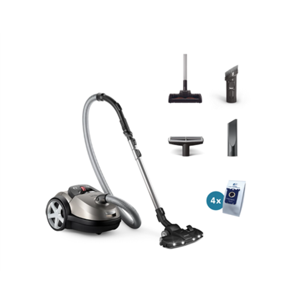 Philips Vacuum cleaner , XD8152/12 , Bagged , Power 900 W , Dust capacity 4 L , Pearl Metal