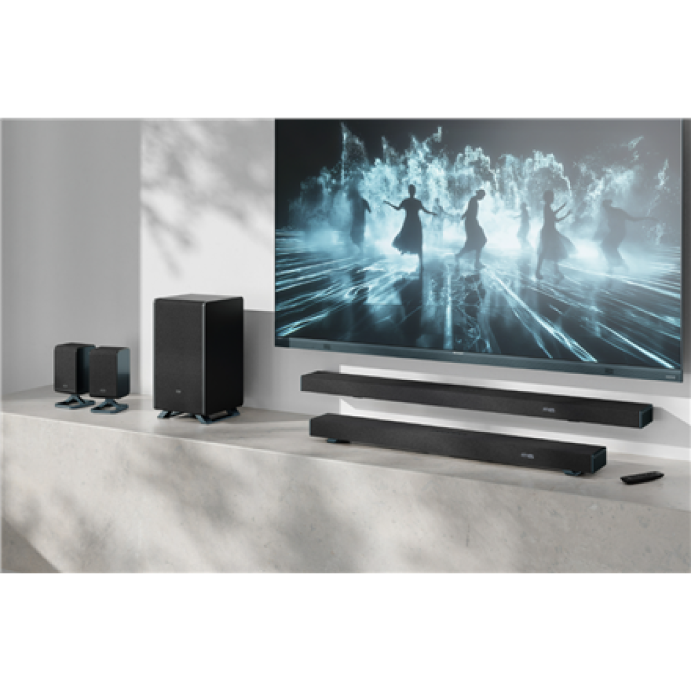 Sharp , 2.0.2 Wireless Rear Surround Speakers , HT-SPR52021(BK) , 200 W , Black , Wireless connection