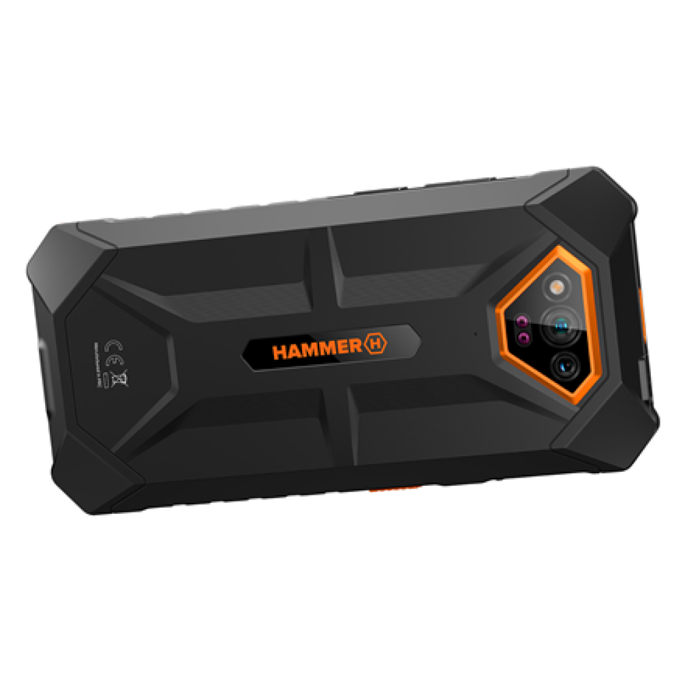 Hammer Iron , V , Orange , 6.5 , IPS , 1600 x 720 pixels , Mediatek , Helio G36 , Internal RAM 6 GB , 64 GB , microSD , Dual SIM , Nano SIM , 3G , 4G , Main camera resolution 50 MP , Secondary camera resolution 8 MP , Android , 13