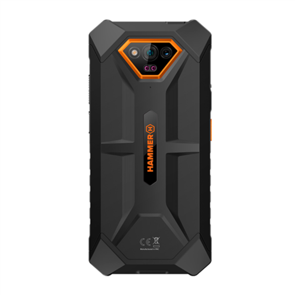 Hammer Iron , V , Orange , 6.5 , IPS , 1600 x 720 pixels , Mediatek , Helio G36 , Internal RAM 6 GB , 64 GB , microSD , Dual SIM , Nano SIM , 3G , 4G , Main camera resolution 50 MP , Secondary camera resolution 8 MP , Android , 13