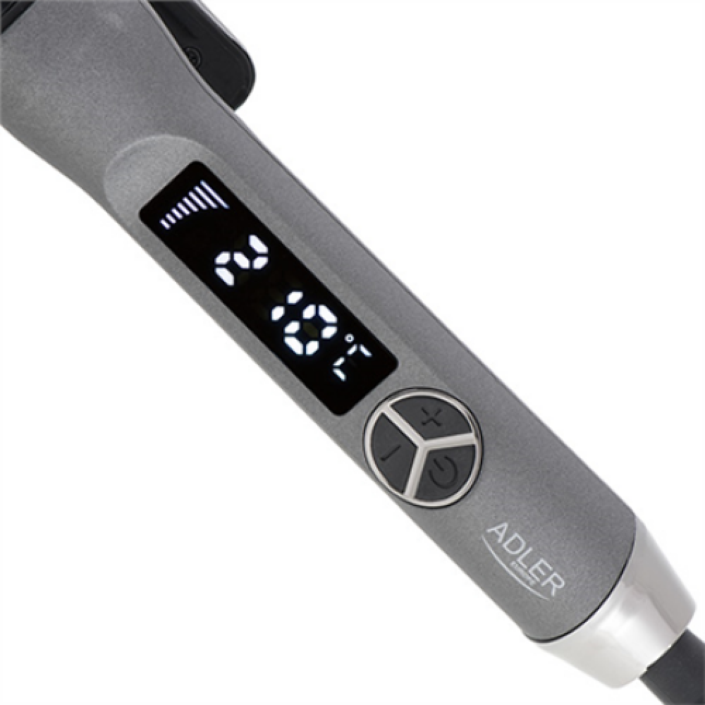 Adler , Hair Curler , AD 2114 , Ceramic heating system , Barrel diameter 25 mm , Temperature (max) 210 °C , Display Digital , 60 W , Black