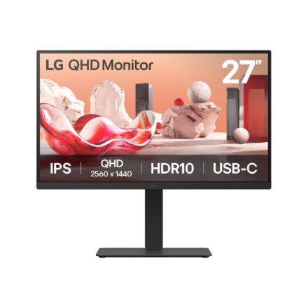 LG , 27BA75QB-B , 27 , IPS , 16:9 , 100 Hz , 5 ms , 2560 x 1440 pixels , 280 cd/m² , HDMI ports quantity 1 , Black