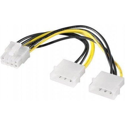 Goobay , Power cable/adapter for PC graphics cards, PCI-E to PCI Express 8-pin , 93241