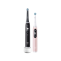 Oral-B Electric Toothbrush , iO6 DuoPack , Rechargeable , For adults , Number of brush heads included 2 , Number of teeth brushing modes 5 , Black/Pink