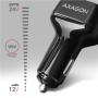 AXAGON Dual car charger, 38W , PWC-PQ38