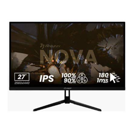 Arozzi , Nova , 27 , IPS , QHD , 16:9 , 180 Hz , 1 ms , 2560 x 1440 pixels , 350 cd/m² , HDMI ports quantity 1 , Black